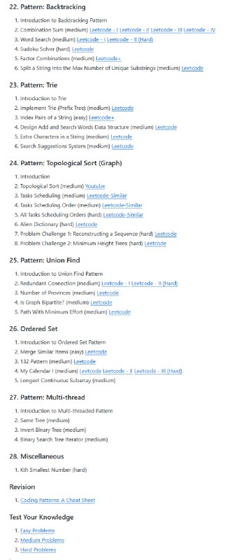 一站式解决面试算法难题涵盖28种经典算法面试模式，系统性强；提供超过100道精选题目及解题思路，实战价值高；代码和解析清晰易懂，适合新手快速上手Coding Interview Patterns一站式解决面试算法难题涵盖28种经典算法面试模式，系统性强；提供超过100道精选题目及解题思路，实战价值高；代码和解析清晰易懂，适合新手快速上手Coding Interview Patterns